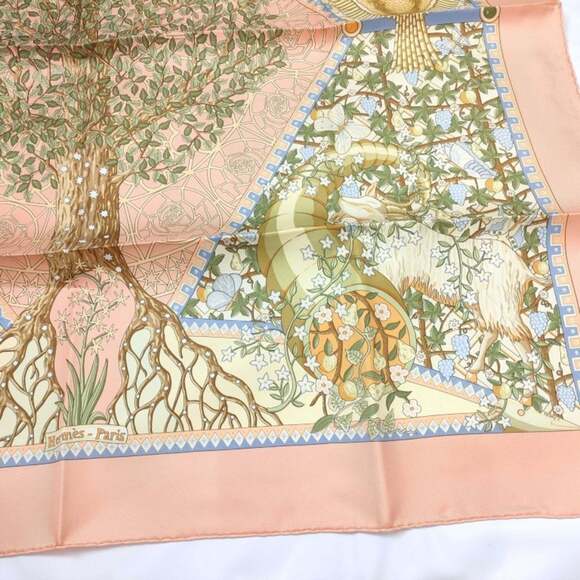 HERMES Authentic Black Silk Scarf - Picture 8 of 9